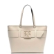Bolso de la marca Armani Exchange, modelo NILA. Bolso shopper elaborado en piel color beig con logotipo de la marca en parte frontal. Interior sin forro con amplio espacio. Cierre con cremallera y doble asa. Medidas del bolso: alto 26cm y ancho 38cm. Este bolso Armani Exchange NILA es un complemento ideal para combinar y resaltar tus looks de temporada.