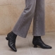 Botines de la marca Itse, modelo AUBELINE. Botines elaborados en polipiel color negro con punta lápiz. Botines Itse con tacón grueso con 4cm de altura. Estos botines Itse AUBELINE, son un complemento que darán elegancia y comodidad a tus looks!