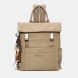 Mochila de la marca Binnari, modelo XENIA. Mochila pensada para quienes buscan comodidad sin renunciar al estilo, esta mochila en nylon resistente color verde destaca por su ligereza y su diseño súper funcional. Incluye un detalle decorativo extraíble, bolsillos laterales con cremallera y un amplio bolsillo frontal para acceder rápido a lo esencial. Los tirantes son anchos, cómodos y llevan el nombre de la marca. Un modelo Binnari XENIA práctico, moderno y perfecto para el día a día. Medidas: alto 29cm y ancho 29cm.