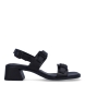 Sandalias de la marca Camper, modelo ZULE. Exterior en piel color negro y doble hebilla en pala. Interior en piel color negro. Cierre con hebillas, en pala y tobillo. Sandalias Camper con tacón de 4cm de altura. Estas sandalias Camper ZULE son unas clásicas, ideales para diferentes looks!