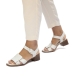 Sandalias de la marca Itse, modelo LIA. Exterior e interior de las sandalias en piel color hielo. Cierre de las sandalias Itse con hebilla y tacón de 4cm de altura. Estas sandalias Itse LIA tienen el diseño ideal para lucir tus outfits de temporada con la máxima comodidad que necesitas en tu día a día.