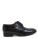 Blucher de la marca Sergio Serrano modelo 9510. Exterior de piel de color negro con cierre de cordones al tono. Suela de goma.