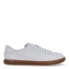 Deportivas de la marca Camper, modelo K100. Exterior en piel color blanco. Cierre con cordones. Suela de goma plana color camel. Estas deportivas Camper K100 son un complemento ideal para disfrutar de la comodidad al caminar.