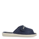 Zapatillas de la marca Nordikas, modelo TOP LINE. Exterior e interior de las zapatillas en toalla color azul. Cierre de las zapatillas con velcro y suela de goma plana. Estas zapatillas Nordikas TOP LINE, te hará disfrutar de la comodidad y ligereza de estar por casa.