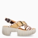 Sandalias de la marca 4CCCCEES, modelo PLIA JUNO. Sandalias elaboradas en piel con estampado animal print de cebra y beige. Con una silueta discreta y detalles divertidos, la sandalia JUNO de tiras anchas cruzadas es ideal para ocasiones formales o informales. Los vibrantes toques de color y las llamativas hebillas metálicas dan vida al diseño, demostrando una vez más la capacidad de la marca para combinar comodidad y estilo a la perfección. Modelo PLIA JUNO con cierre en hebilla, en pala y talón para mayor ajuste. Plataforma con suela dentada simulando bloques tallados con tacón de 6cm de altura. Este modelo 4CCCCEES PLIA JUNO, es una reinterpretación vanguardista de los tradicionales zuecos con una interpretación exquisita y moderna de una silueta clásica.