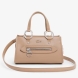 Bolso de la marca Lacoste, modelo CELYS. Elaborado en piel color taupe. Un bolso para llevar al hombro chic y desenfadado para hacer la transición del día a la noche con estilo. Su diseño intemporal incluye unos acabados sofisticados inspirados en el legado tenístico de Lacoste. Compacto, elegante y práctico, perfecto para usar a diario. Se adorna con un exclusivo cocodrilo metálico. Interior con bolsillo. Bolso para llevar al hombro o en bandolera, con Correa ajustable y amovible. Bolso Lacoste CELYS, ideal para llevarlo a todos lados! Medidas: alto 14cm y ancho 24cm.