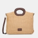 Bolso mano grande de la marca Binnari, modelo BRISA. Bolso elaborado en rafia y detalles en pu. Bolso Brisa muy práctico que se puede llevar tanto de mano como de bandolera, ya que lleva un asa extra en su interior. Los detalles metálicos son de color nickel. Bolso Binnari BRISA, ideal para esta temporada! Medidas: alto 40cm y ancho 30cm.