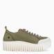 Deportivas de la marca Art, modelo BLASCO. Elaboradas en naylon de color verde militar. Deportivas Art con plantilla acolchada y extraíble para máxima comodidad. Cierre de las deportivas con cordones blancos. Deportivas Art con suela con plataforma dentada 3.5cm. Estas deportivas Art BLASCO son un complemento ideal para llevar en tu día a día esta temporada!