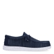Náuticos de la marca Hey Dude, modelo WALLY STRECH. Exterior de los náuticos en tela color azul. Interior de los náuticos en tela color azul y plantilla acolchada y extraíble. Cierre de los náuticos Hey Dude con cordones elásticos y suela plana de goma. Estos náuticos Hey Dude WALLY STRECH, son el complemento perfecto para esta temporada, los podrás lucir con la máxima comodidad posible.