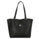 Bolso de la marca US POLO, modelo MALIBU. Elaborado en piel color negro con logotipo en parte frontal. Cierre con hebilla y forro interior de tela. El bolso shopper cuenta con un bolsillo desmontable para un uso diario estructurado, y el cierre de langosta añade un elemento práctico. La correa principal de longitud media ofrece sujeción sin concesiones. Medidas: alto 28cm y ancho 38cm. Este bolso US POLO MALIBU es un clásico para llevar a todos lados!