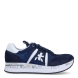 Deportiivas de la marca Premiata, modelo CONNY. Exterior de la deportivas en tela color azul con efecto rejilla y ante. Interior en piel color blanco. Cierre de las deportivas Premiata con cordones azules. Deportivas con plataforma de 3cm de altura con detalle de estampado. Estas deportivas Premiata CONNY son la combinación perfecte entre lo clásico, cómodo y original. Será tu complemento perfecto para esta temporada!