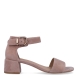 Sandalias de la marca Regarde Le Ciel, modelo YEREMI. Exterior de las sandalias en ante color nude. Interior de las sandaias en piel color nudel. Cierre de las sandalias Regarde Le Ciel con hebilla y tacones de 4cm de altura. Estas sandalias Regarde Le Ciel YEREMI son un complemento perfecto para tus looks de temporada.