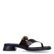 Sandalias de la marca Itse, modelo CROSLY. Sandalias elaboradas en piel color marrón. Interior en piel color negro con estampado de marca. Cierre de las sandalias con hebilla en pala y tacón de 2cm de altura. Estas sandalias Itse CROSLY son un complemento ideal para crear looks con personalidad y comodidad esta temporada. No te pueden faltar en el armario!