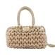 Bolso hobo de la marca Simosastre, modelo CECILE. Bolso fabricado en tejido de tela con forma de cuerdas color beig, con cierre cremallera y bolsillos interiores, asa estilo hobo en poli piel al tono con mosquetones y bandolera regulable de naylon al tono con mosquetones, logo metalizado. Medidas: alto 17cm y ancho 32cm. Este bolso Simosastre CECILE es ideal para lucirlo esta temporada!