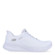 Deportivas de la marca Skechers, modelo 117. Exterior en naylon color blanco con detalle del logo en parte lateral. Interior en textil color blanco con plantilla acolchada y extraíble para máxima comodidad. Cordones de color blanco y una cuña de 3cm de altura. Estas deportivas Skechers 117 son unas clásicas, ideales para tu día a día.