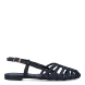 Sandalias de tiras cruzadas de la marca Itse, modelo ISIS. Exterior en piel trenzada color negro con punta redonda. Interior en piel color negro. Cierre de sandalias con hebilla en tobillo y suela plana. Estas sandalias Itse ISIS son un complemento ideal de comodidad y estilo!