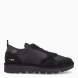 Deportivas de la marca Panchic, modelo P16. Exterior de las deportivas en naylon color negro. Interior de las deportivas en textil de color beig. Cierre de las deportivas Panchic con cordones elácticos color negro. Plantilla acolchada y extraíble para máxima comodidad. Puntera de las deportivas de ante. Cuña de las deportivas Panchic de 3cm de altura. Estas deportivas Panchic P16, son un complementio indispensable y clásico en tu armario.