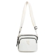 Bolso de la marca Robert Prieti, modelo CROSS. Elaborado en plástico color blanco con logo frontal. Bolso con asa bandolera regulable , cierre con cremallera, 2 bolsillos interiores y 2 bolsillos exteriores. Medidas: alto 17cm y ancho 20cm. Este bolso Robert Priete CROSS es ideal para llevarlo a todos lados!